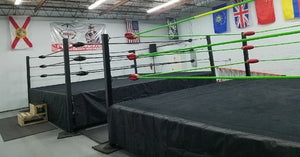 Monster Rings and Cages Style 2 wrestling rings in wrestling School