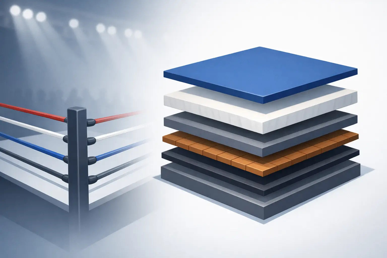 What Is Boxing Ring Floor Made Of? - Monster Rings and Cages