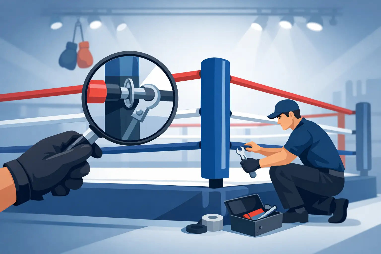 How to Inspect Boxing Ring Hardware Before Events