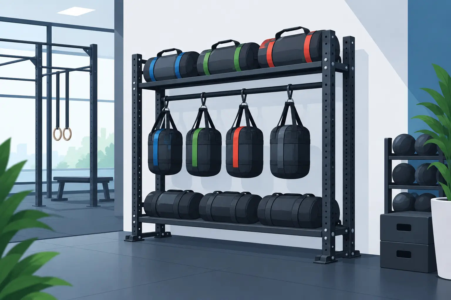 How to Spec Custom Bag Racks for Your Gym