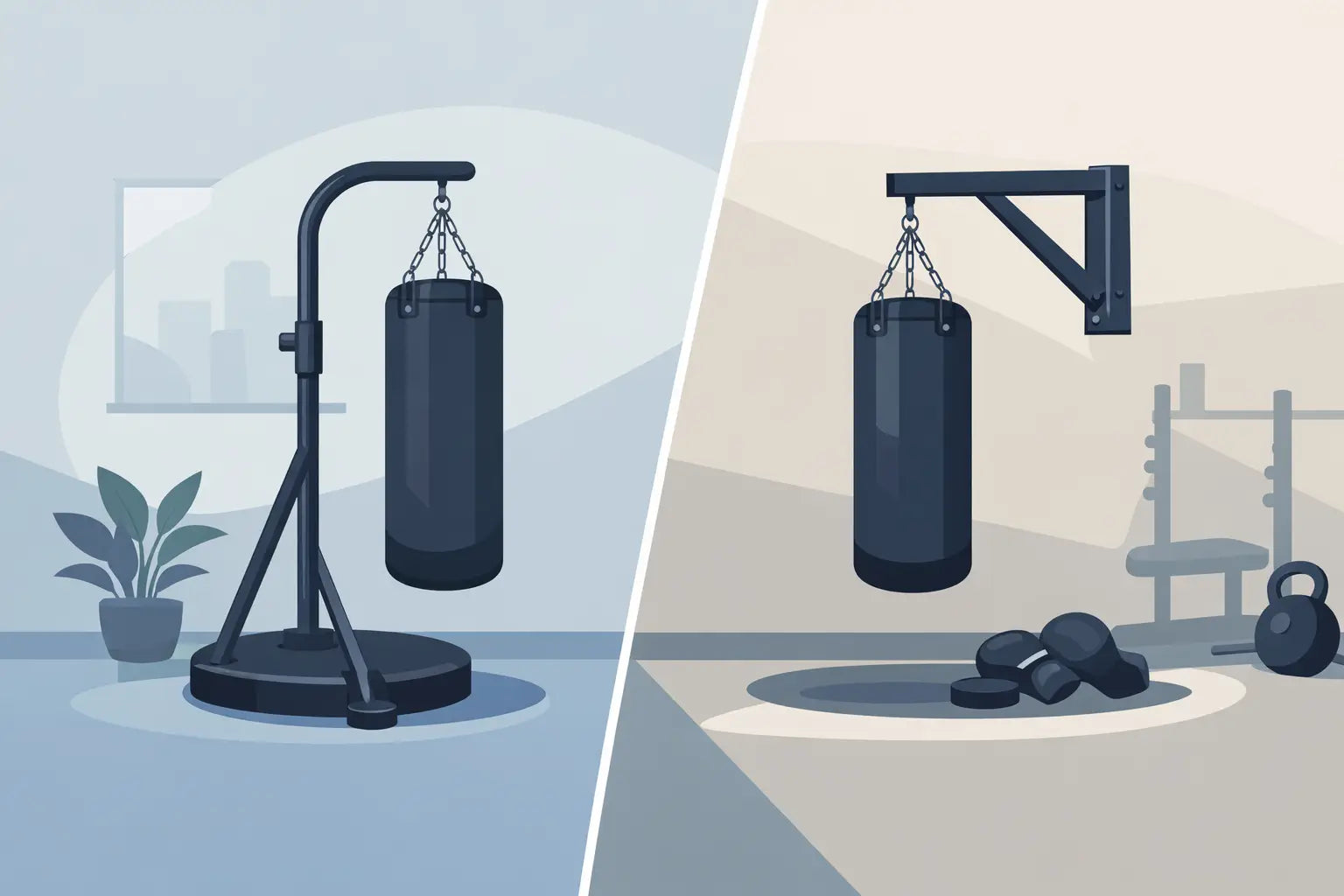 Freestanding Versus Anchored Bag Racks