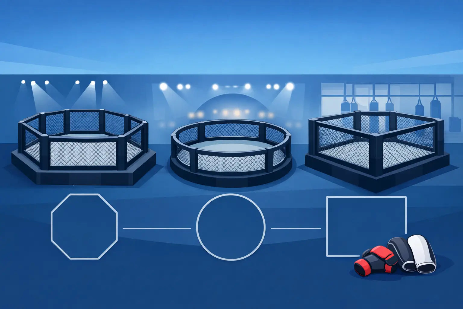 MMA Cage Shapes Compared for Gyms and Events
