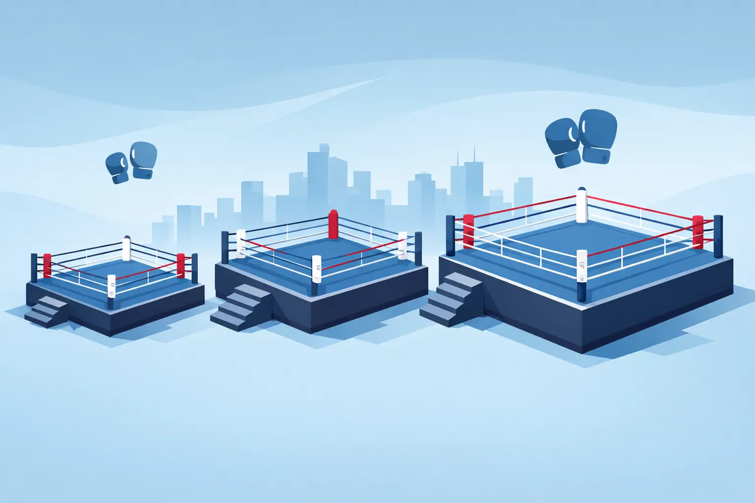 Boxing Ring Platform Size Comparison