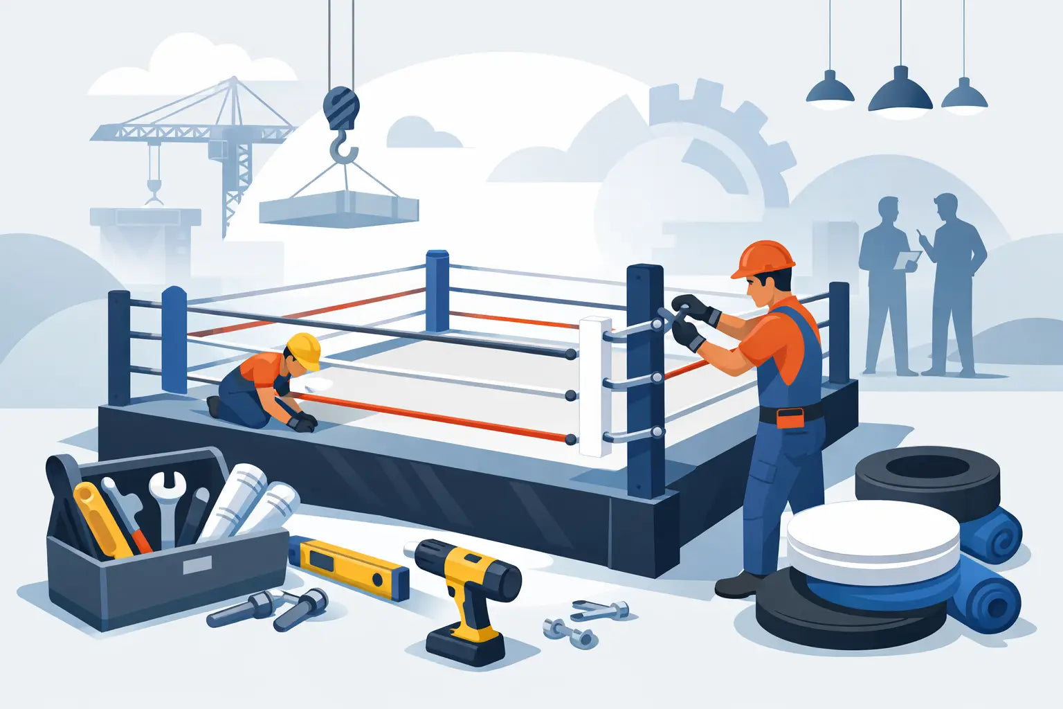 Construction Boxing How to Build a Boxing Ring That Lasts - Monster Rings and Cages