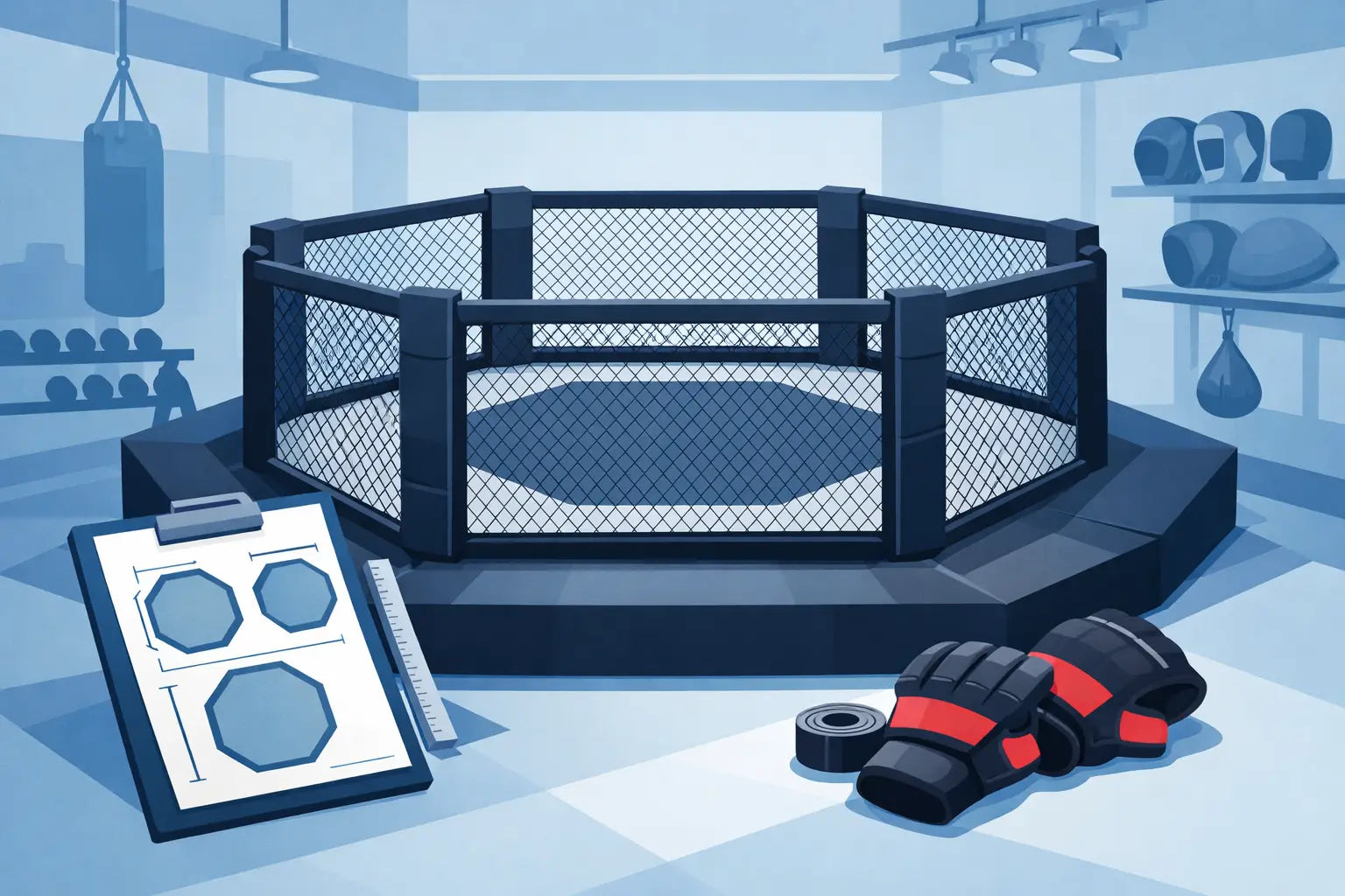 What Size MMA Cage Needed for Your Gym?