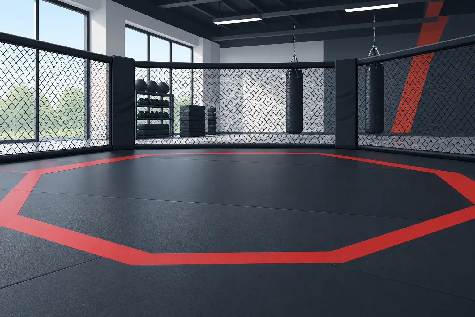 MMA Cage Flooring Built for Real Gym Use