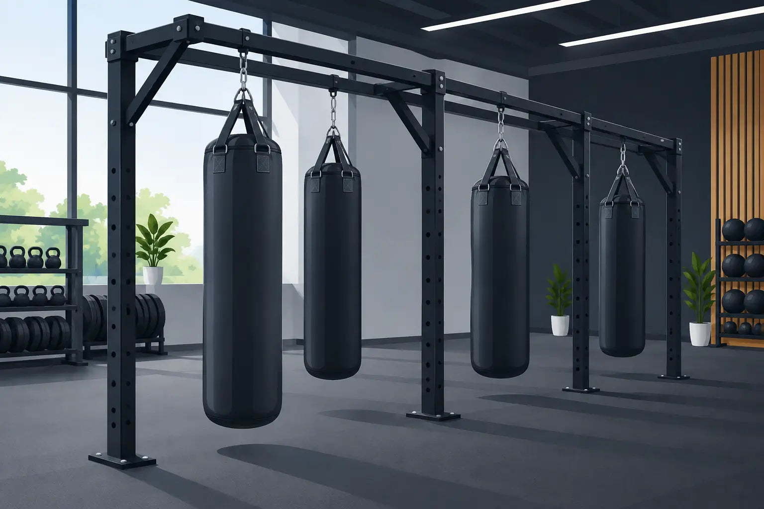 Best Heavy Bag Rack Designs for Serious Gyms