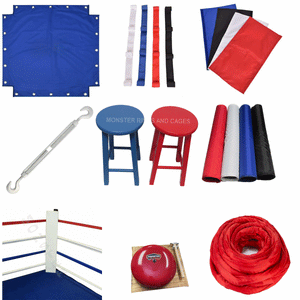 Boxing ring supplies and accessories are available at Monster Rings and Cages