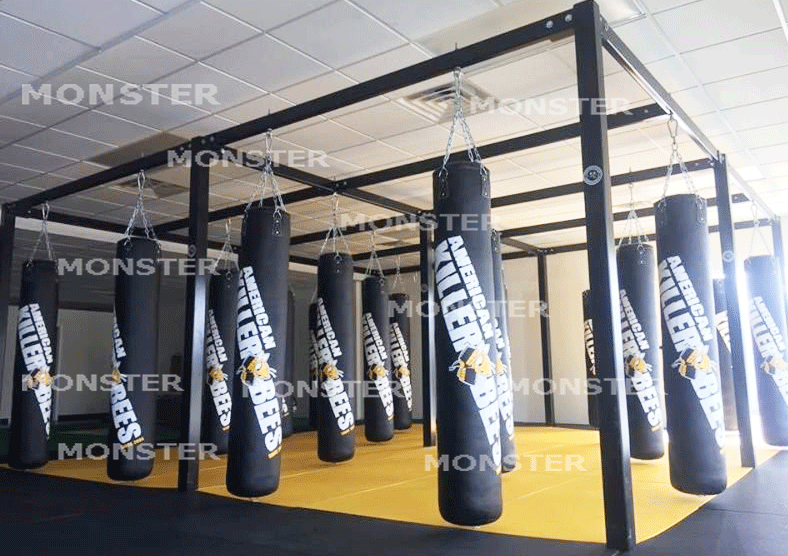 CUSTOM BUILT PUNCHING BAG RACKS – Monster Rings and Cages
