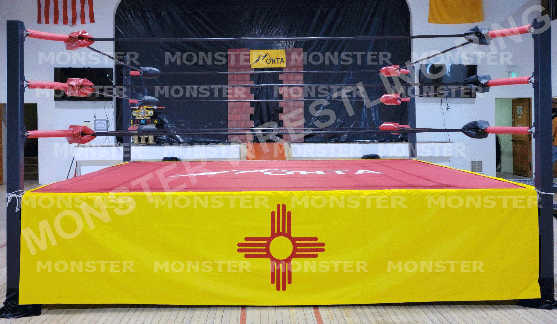 Custom Wrestling Rings CUSTOM LOGO PRINTING - Monster Rings and Cages