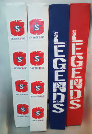 Custom printing on boxing ring corner ads is available from Monster Rings and Cages