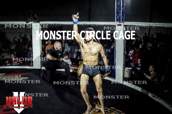 The best circle MMA cages are built by Monster Rings and Cages