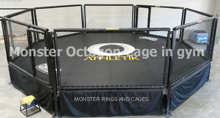 MMA Cages for promoting and for gym use are built by Monster Rings and Cages