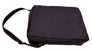 Ring bell carry case with zipper, padding, and strong nylon fabric