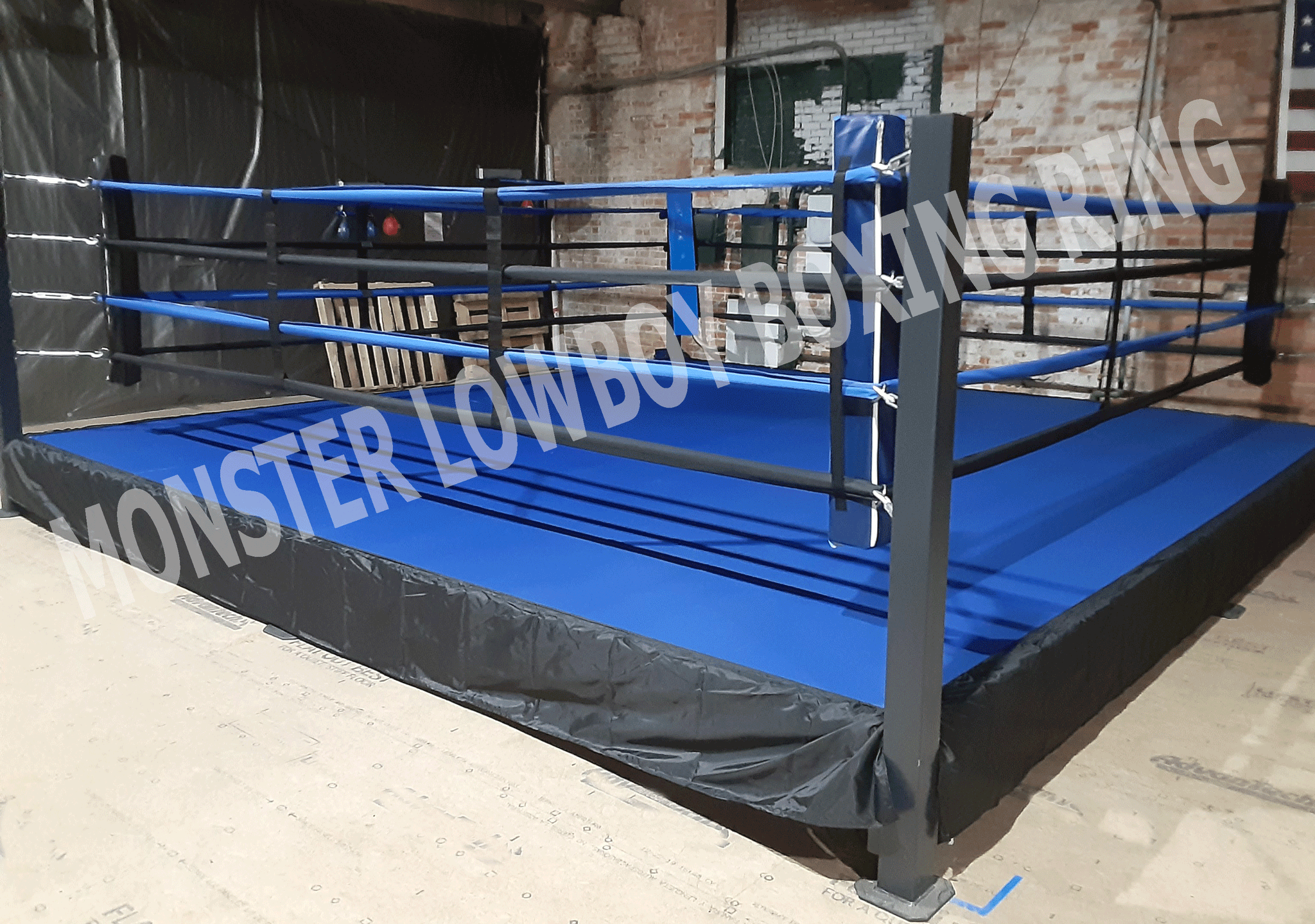 Training boxing ring SUPREME 6x6 m - 4 ropes-AKU_000018_H2