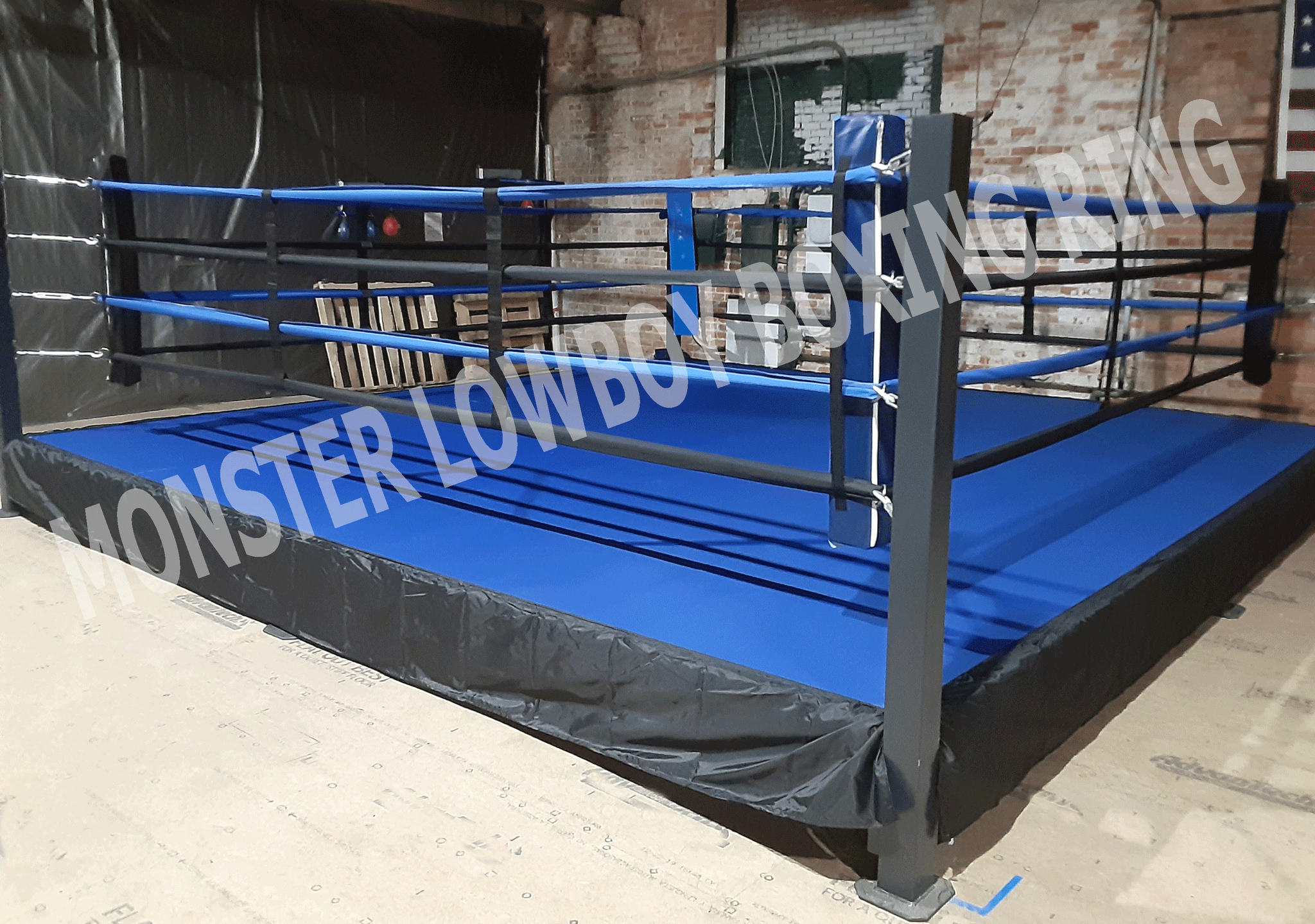 Monster Lowboy Boxing Ring Black & Blue