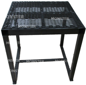 Monster MMA Cage Camera man stool is built to use on a catwalk