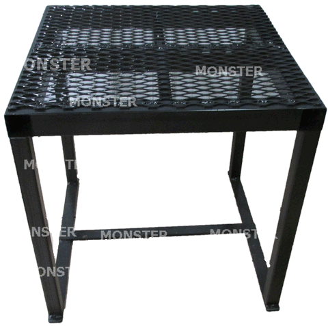Monster MMA Cage Camera man stool is built to use on a catwalk