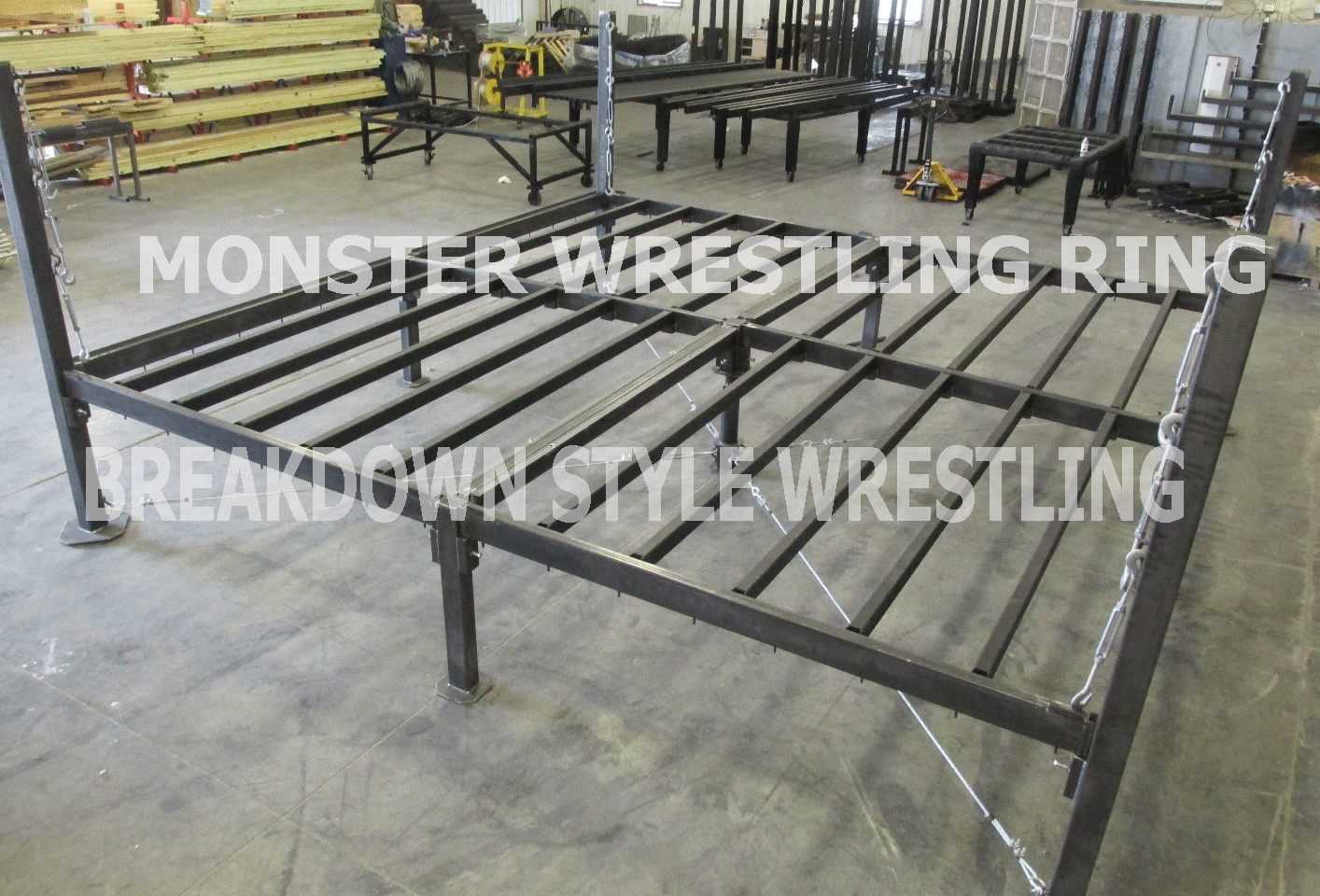 Custom Wrestling Rings PRO WRESTLING RING Breakdown Style - Monster Rings and Cages