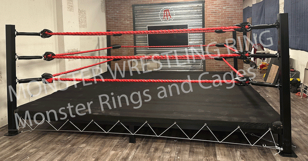 WRESTLING RING ROPE Real Rope - 16' / red - Monster Rings and Cages