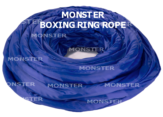 Complete boxing ring ropes are available from Monster Rings and Cages