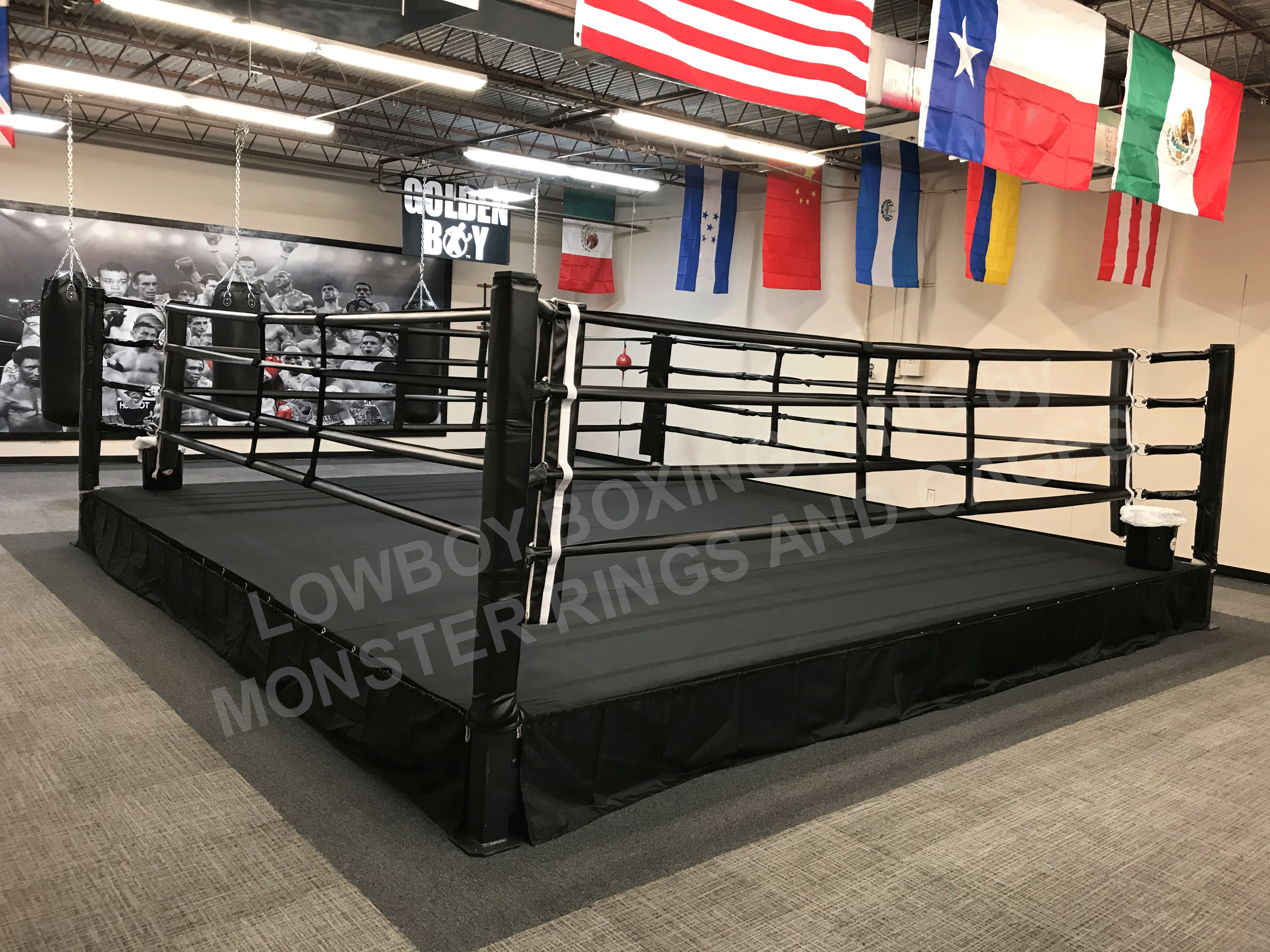 Boxing Gym Equipment Boxing Ring Supplies LOWBOY BOXING RING