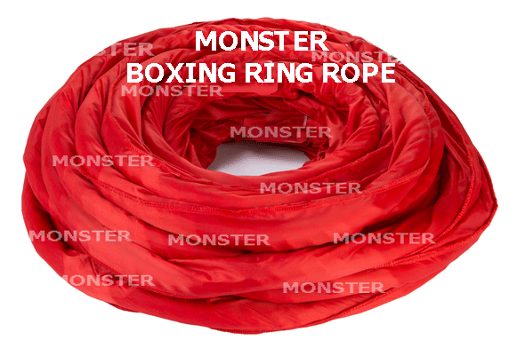 Monster Rings and Cages offers a complete boxing ring rope with soft polyester rope covers
