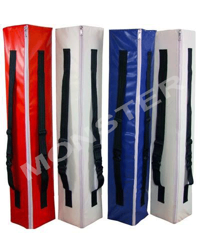 Our boxing ring corner pads have strong nylon straps with Velcro and buckle closure