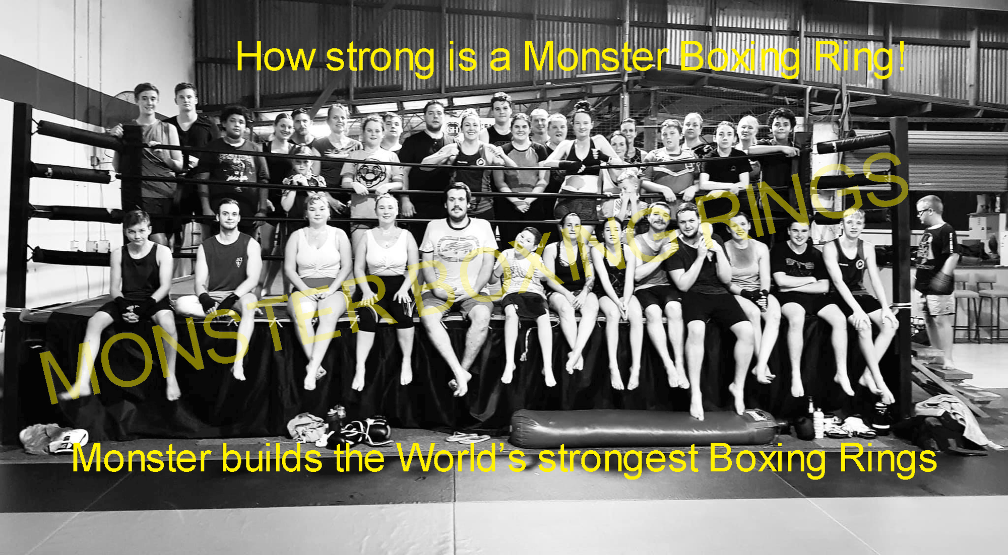 GYM BOXING RING Competition Style - Monster Rings and Cages