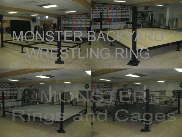 Backyard Wrestling rings are built by Monster Rings and Cages