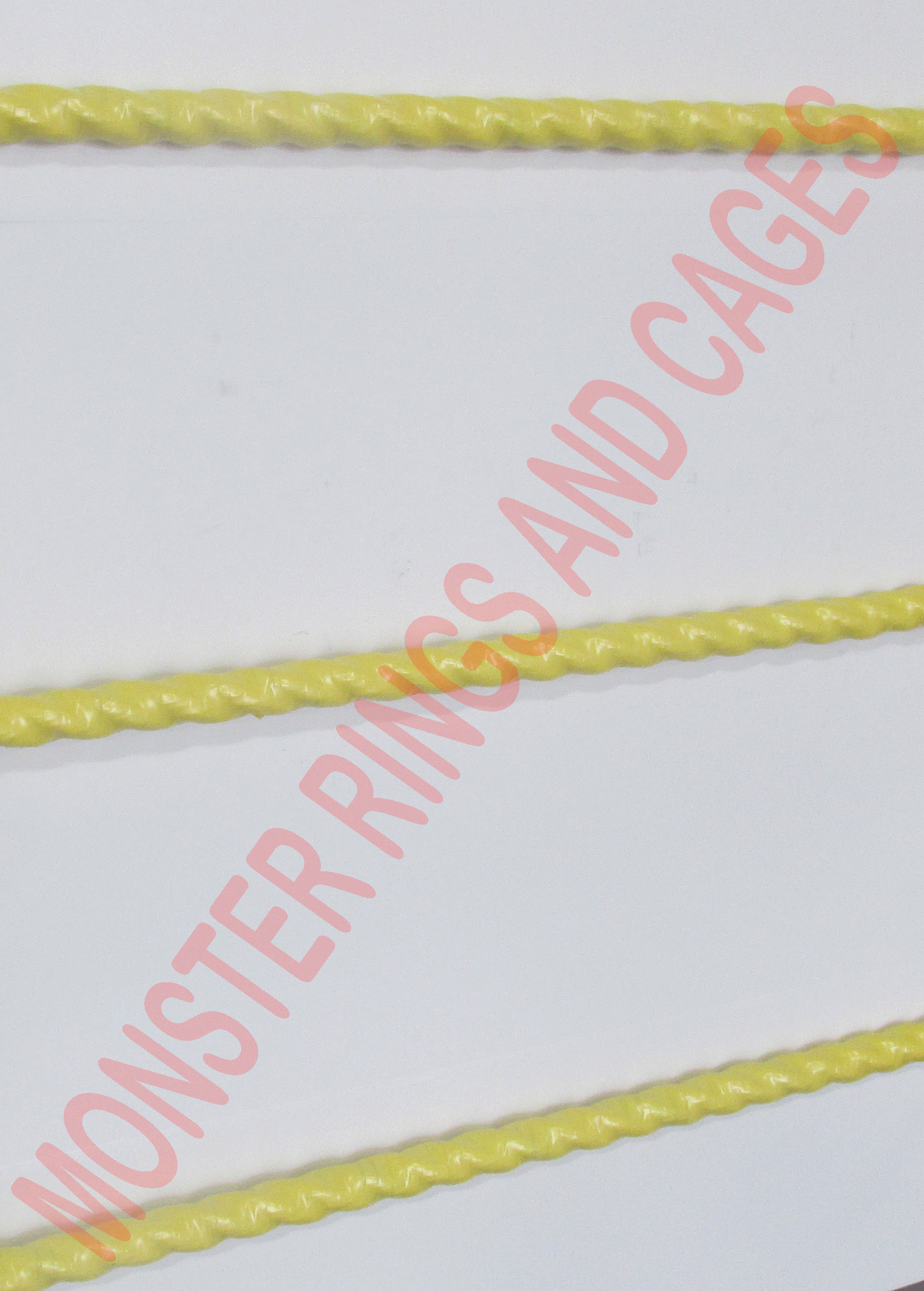 Wwe Ropes Real WRESTLING RING ROPE Real Rope - 16' / red - Monster Rings and Cages