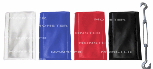 Padded covers for your short turnbuckles are available only from Monster Rings and Cages