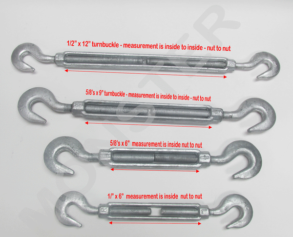 Learn to measure your turnbuckle with help from Monster Rings and Cages