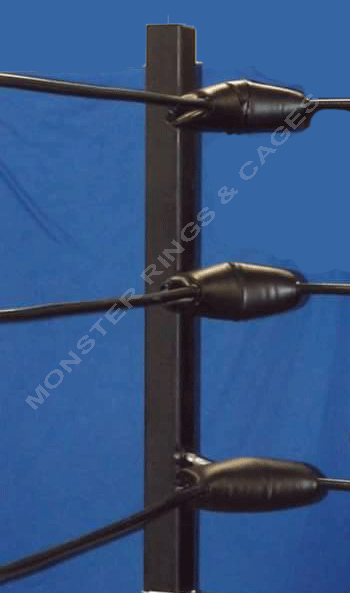 Monster Rings and Cages makes and sells steel cable wrestling ring ropes