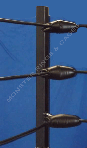 Monster Rings and Cages makes and sells steel cable wrestling ring ropes